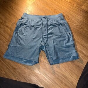 Men's Blue Athletic Shorts